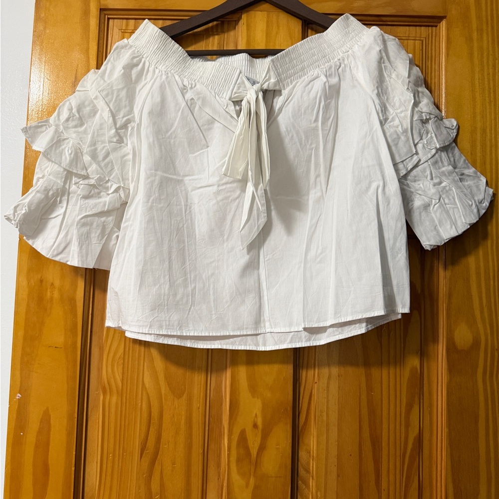 Zara Basic White Blouse, size XS